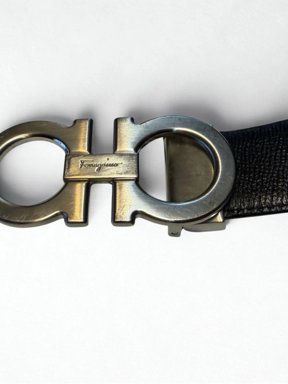 Salvatore Ferragamo Reversible Leather Gancini Belt